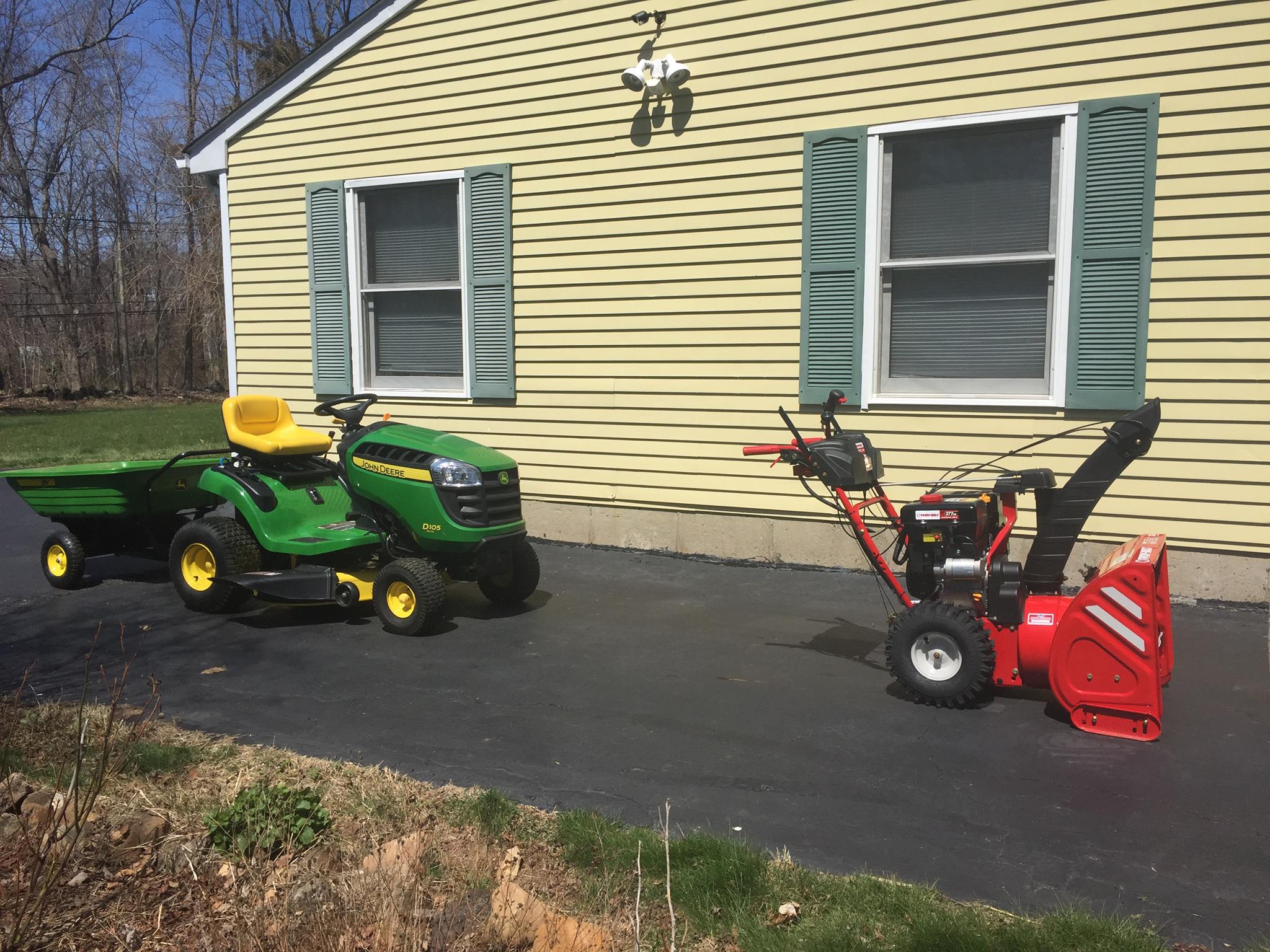 Changing lawn mower oil changing snowblower oil - humor column